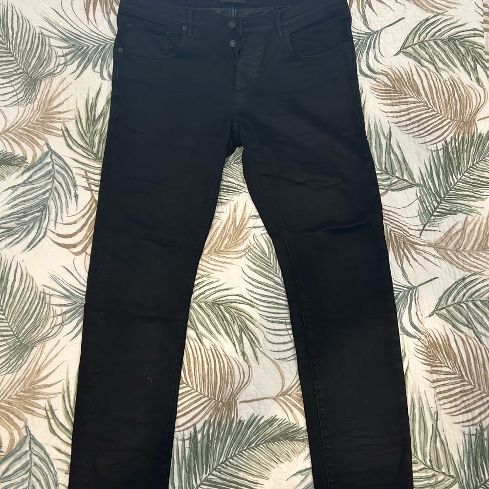 Men's Purple Brand Black Skinny Jeans